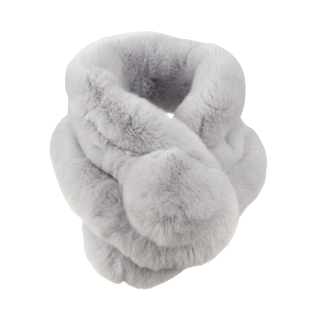 Winter Natural 100% Rex Rabbit Fur Ring Scarves For Women
