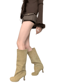 Thumbnail for Winter Street Style Round Toe Knee High Women's Boots High Heel Boots Female Long Boots, Drestiny, Boots, Knee High Boots, High Heel Boots, Heels, Drestiny, 4, 5, 6, 7, 8, 9, 10, 11, Apricot, Black, United States, FR, Australia, United Kingdom, shopdrestiny.com