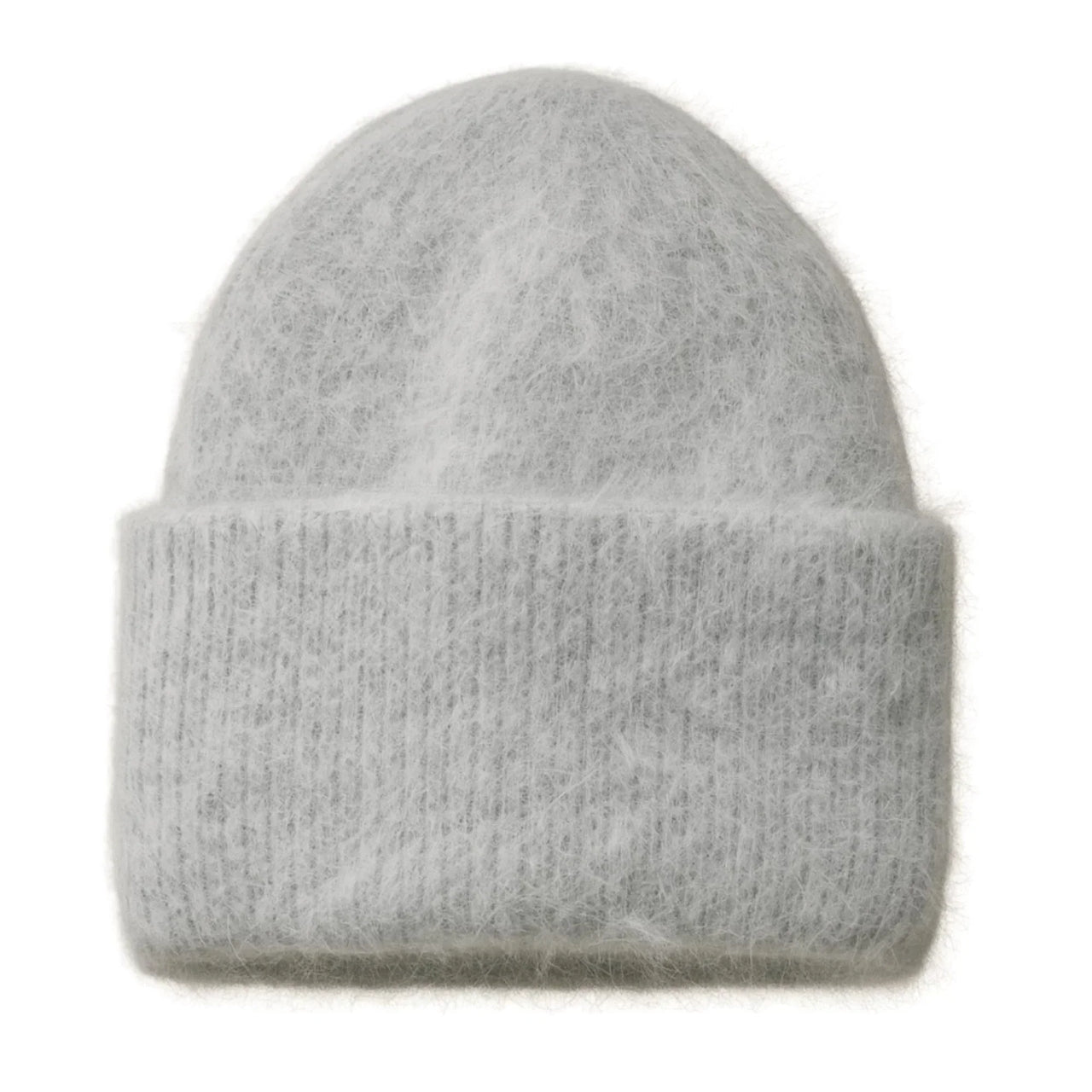 Winter Women's Rabbit Fur Hats Warm Long Rabbit Fur Hair Female Caps Fashion Solid Colors Wide Cuff Young Style Beanies