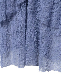 Thumbnail for Women's Chic Ruffle Skirt Set Women's Lace Crochet Sling Camis Tank + Matching Skirt, Drestiny, Sets, Skirt Sets, Skirts, Camisoles, Tank Tops, Crop Tops, Casual Shirts, Sleeveless, S, M, L, Blue, United States, USA, Canada, Australia, New Zealand, United Kingdom, UK, women's two piece set, ruffle skirt set, matching top and skirt set, lace skirt set, summer going out outfit, co-ord sets women's, ruffle skirt and top set, skirt co-ords, going out outfit ideas, lace ruffle set UK, shopdrestiny.com