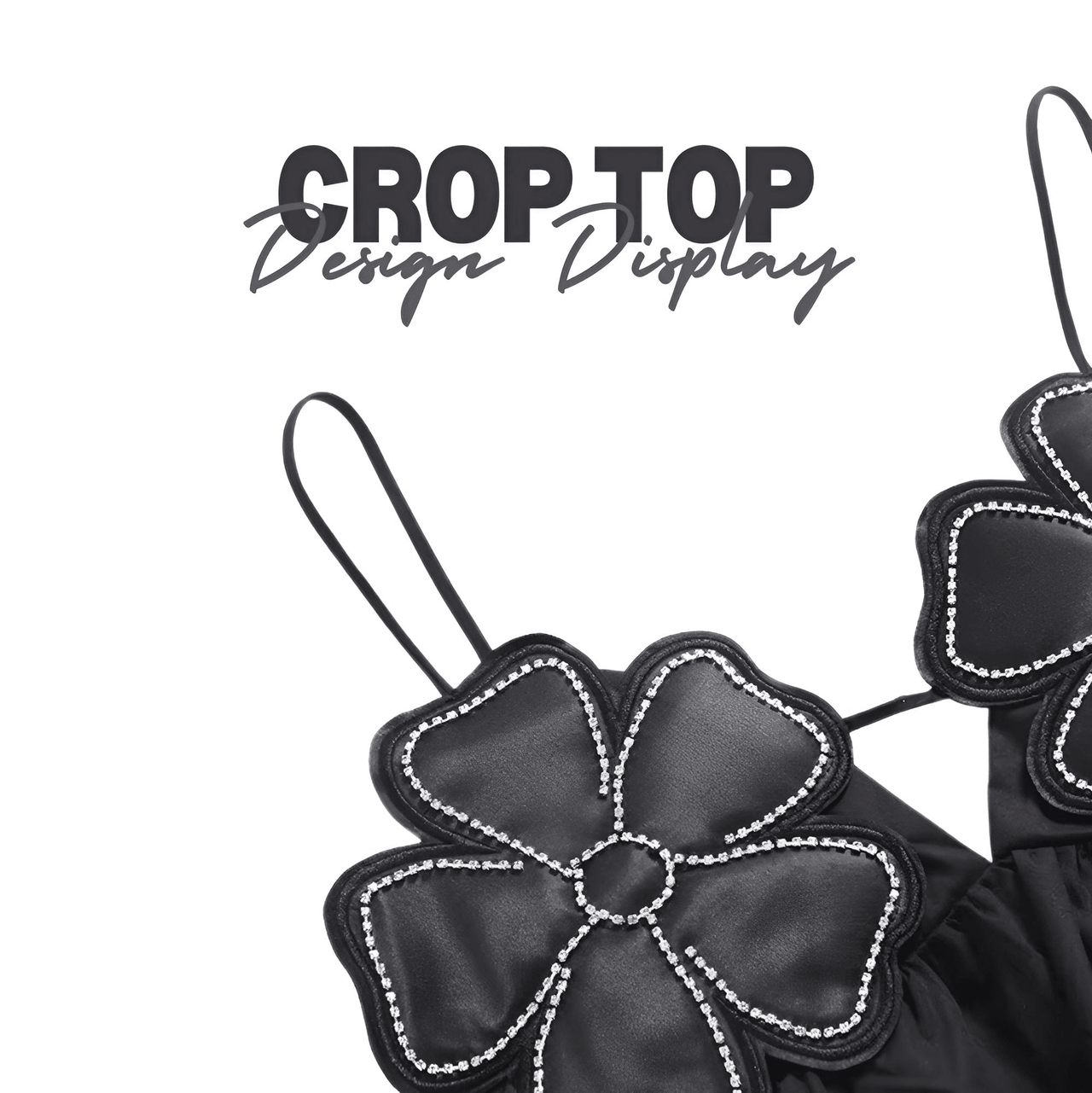 Women Fashion Floral Backless Black Lace Up Cropped Top -, Crop Tops , Drestiny , Australia, Black, Camisoles, Canada, Casual Shirts, Crop Tops, Dress Shirts, L, M, New Zealand, S, United Kingdom, United States, XS , Drestiny , www.shopdrestiny.com