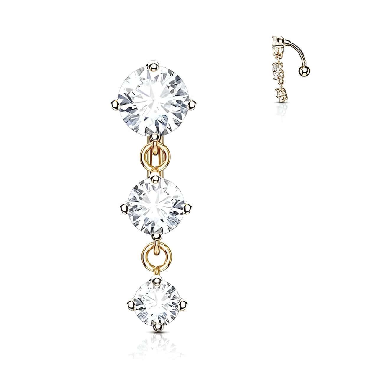 Women's 316L Surgical Steel Belly Piercing Jewelry -, Body Jewelry , Drestiny , Australia, Body Jewelry, Canada, Gender_Women, Gold, New Zealand, Silver, United Kingdom, United States, White , Drestiny , www.shopdrestiny.com