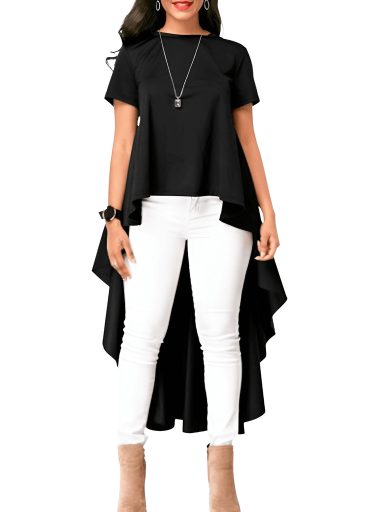 Shop Drestiny for a chic Women's Asymmetrical Short Sleeve Top. Enjoy free shipping and let us cover the tax! Limited time offer, save up to 50%.
