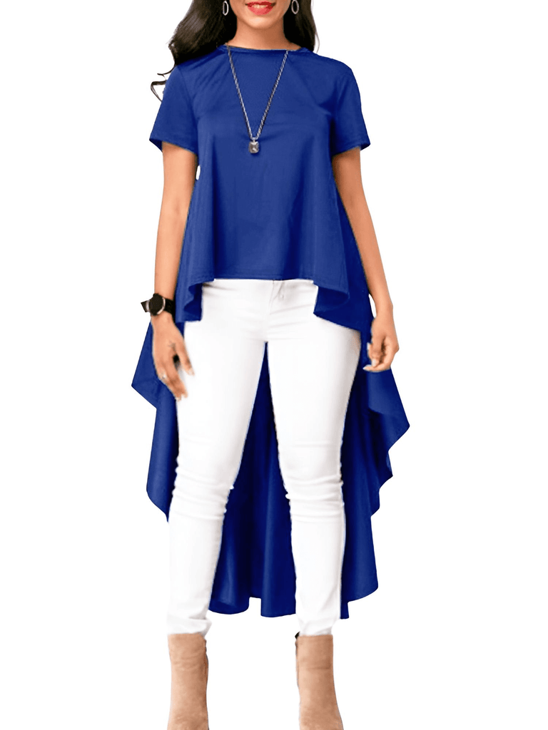 Shop Drestiny for a chic Women's Asymmetrical Short Sleeve Top. Enjoy free shipping and let us cover the tax! Limited time offer, save up to 50%.