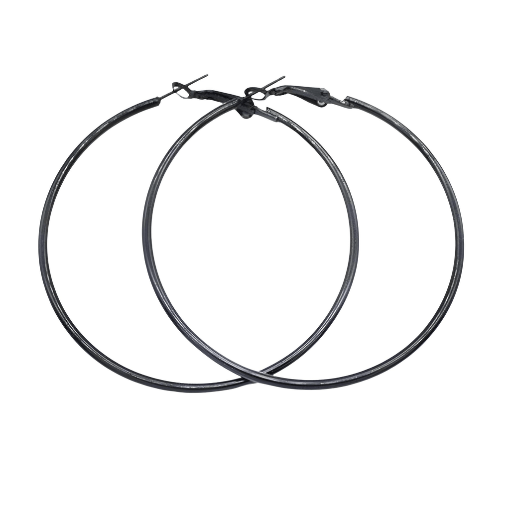 Make a bold fashion statement with these Women's Big Black Hoop Earrings! Choose from 4 different sizes to suit your style. Shop at Drestiny today and enjoy free shipping, plus we'll take care of the tax! Don't miss out on savings of up to 50% off!