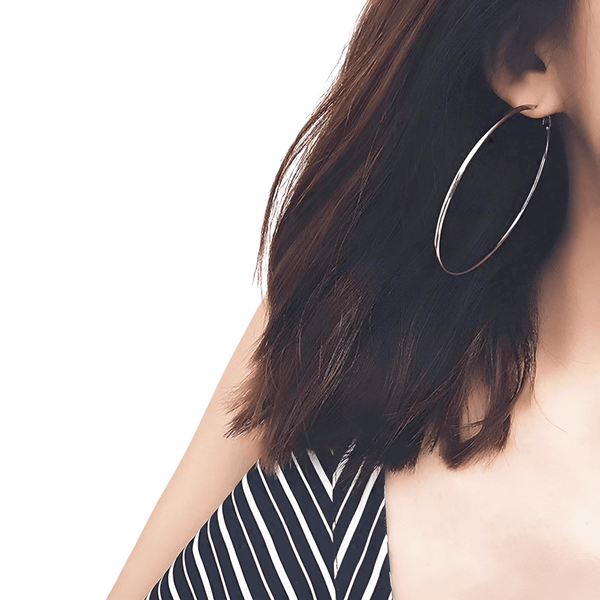 Make a bold fashion statement with these Women's Big Hoop Earrings! Choose from 4 different sizes to suit your style. Shop at Drestiny today and enjoy free shipping, plus we'll take care of the tax! Don't miss out on savings of up to 50% off!