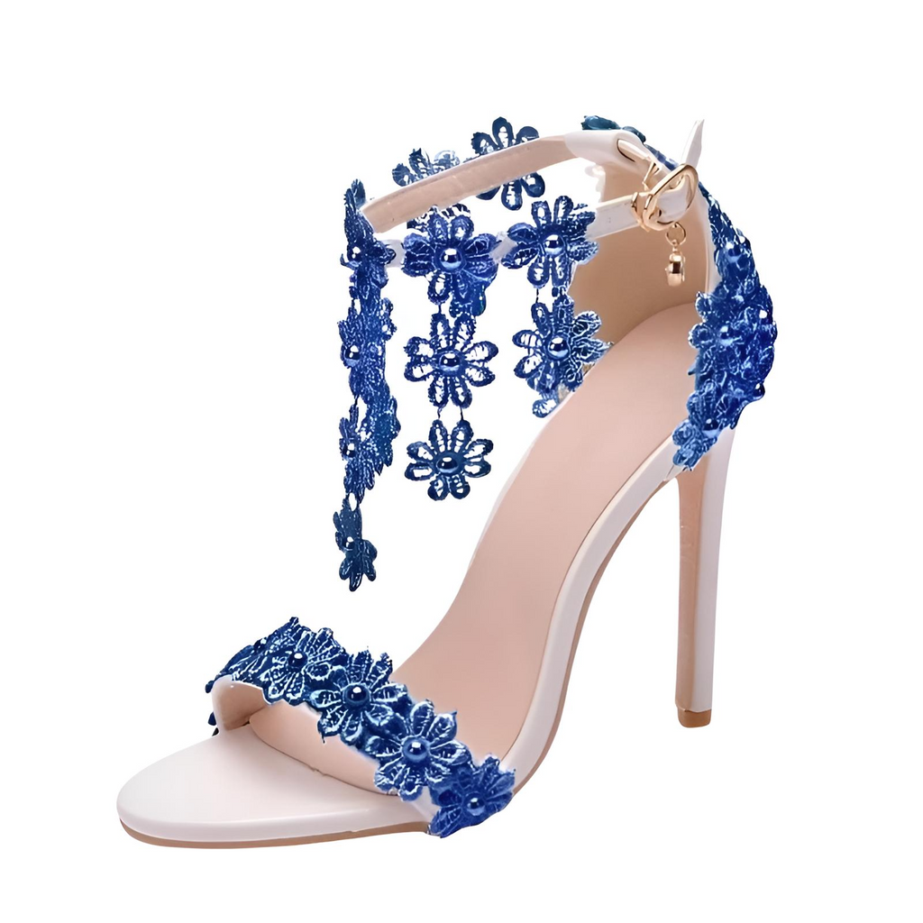 Shop Drestiny for Women's Blue Ankle Strap Sandals with Lace Flower. Enjoy Free Shipping + Tax Paid! Save up to 50% off for a Limited Time. As seen on FOX/NBC/CBS.