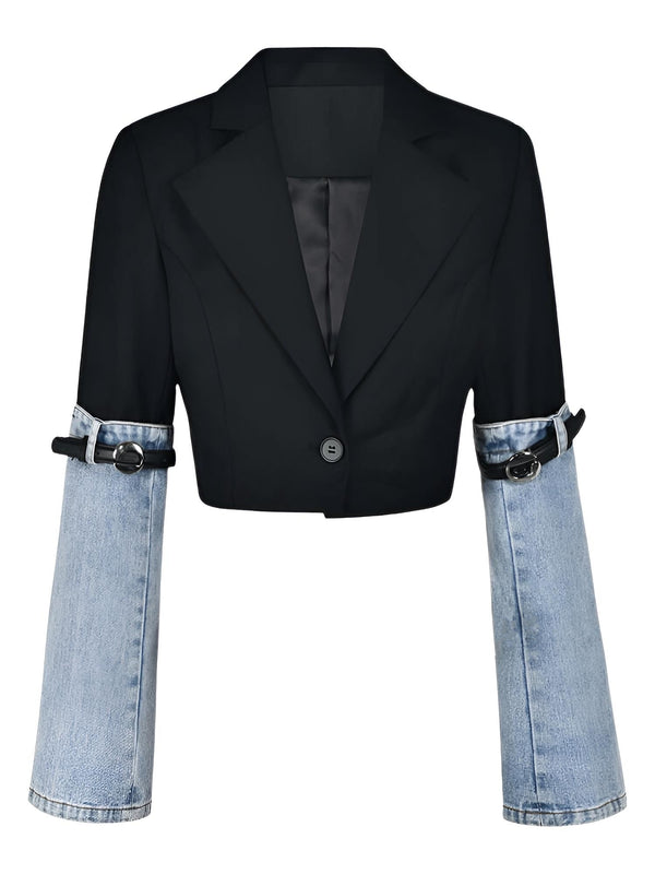Discover the perfect addition to your fashion collection - the Women's Denim Patchwork Blazer. Shop at Drestiny today and take advantage of our exclusive offer: free shipping and tax coverage! Hurry, this amazing deal won't last long, with savings of up t