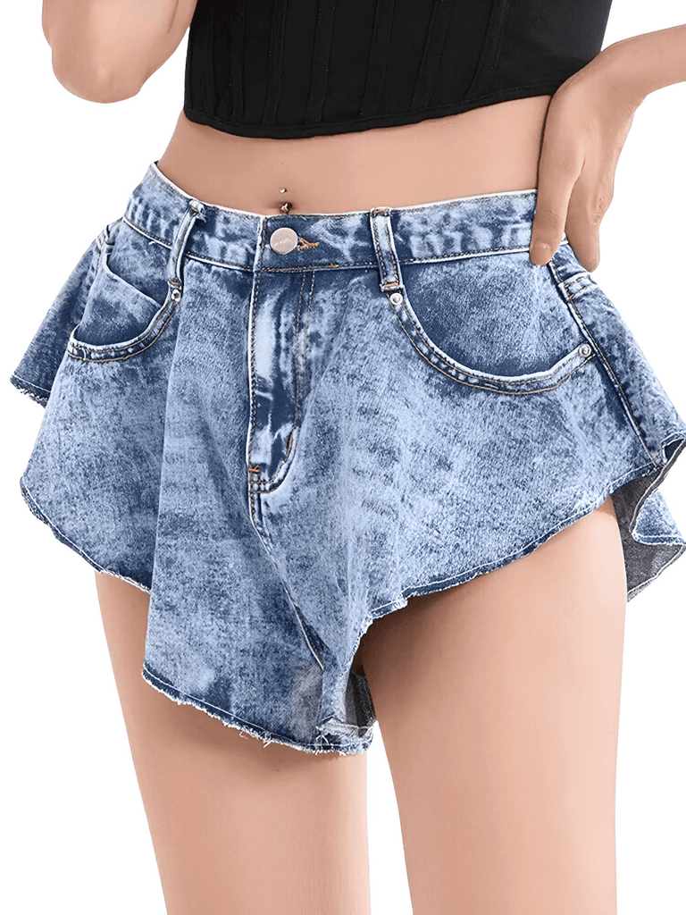Shop Drestiny for Women's Denim Shorts Skirt. Enjoy free shipping and let us cover the tax! Seen on FOX, NBC, and CBS. Save up to 50% now!