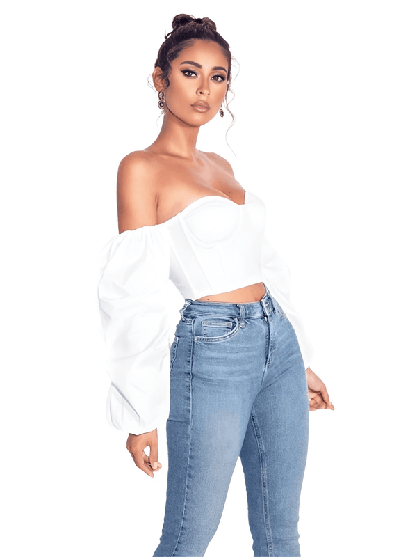 Elevate your style with this Women's Puff Sleeve Off Shoulder Sexy Crop Top. Shop at Drestiny today and take advantage of our amazing offer: free shipping and we'll handle the tax! Hurry, save up to 50% off before it's too late!