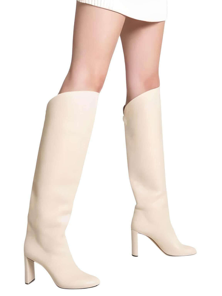 Make a statement with the Women's Bold Off White Genuine Italian Leather Boots. Shop at Drestiny for free shipping and tax covered. Save up to 50% off for a limited time!