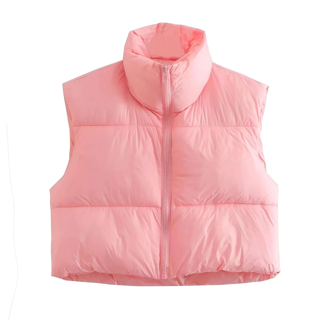 Get your hands on the Women's Pink Chic Crop Puffer Vest at Drestiny! Enjoy free shipping and let us handle the tax. As seen on FOX/NBC/CBS. Save up to 50% off your order!