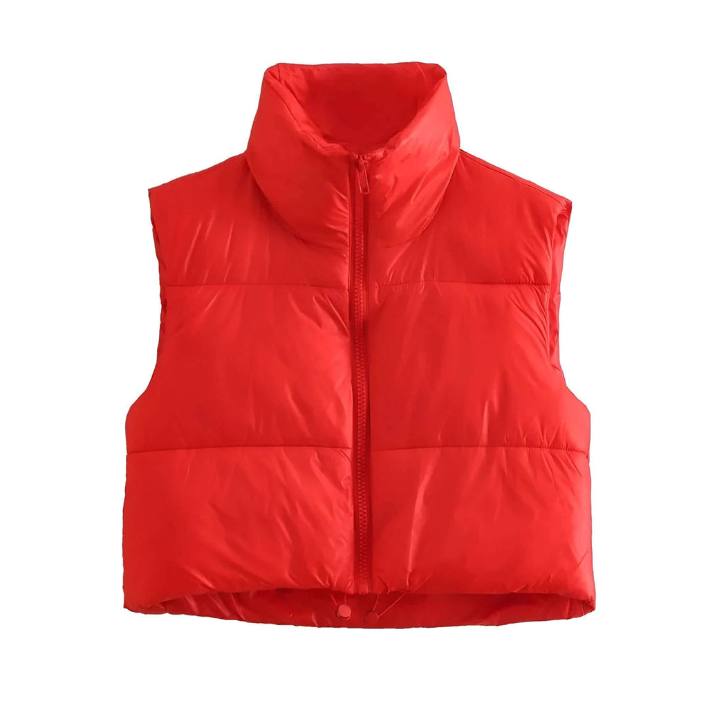 Get your hands on the Women's Chic Red Crop Puffer Vest at Drestiny! Enjoy free shipping and let us handle the tax. As seen on FOX/NBC/CBS. Save up to 50% off your order!