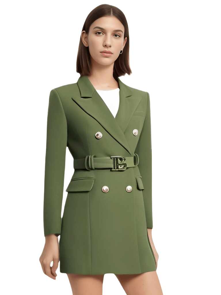 Discover the chic Women's Double Breasted Suit Dress With Belt at Drestiny. Enjoy free shipping and tax covered. Save up to 50% off for a limited time!