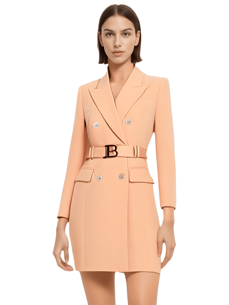 Discover the chic Women's Double Breasted Suit Dress With Belt at Drestiny. Enjoy free shipping and tax covered. Save up to 50% off for a limited time!