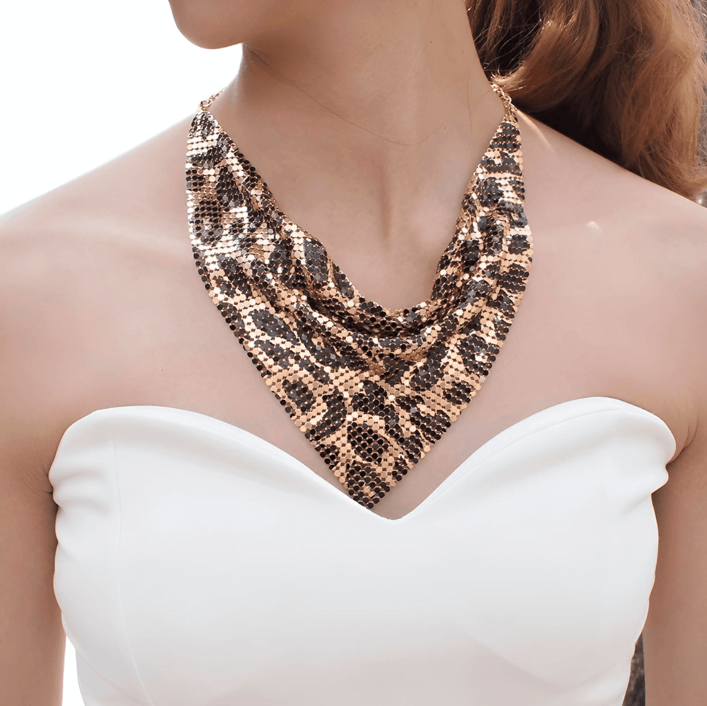 Discover the perfect trendy Leopard Print accessory to enhance your fashion game - the Women's Fashion Leopard Print Bib Necklace. Shop at Drestiny today and enjoy free shipping, along with tax-free shopping! Save up to 50% off!