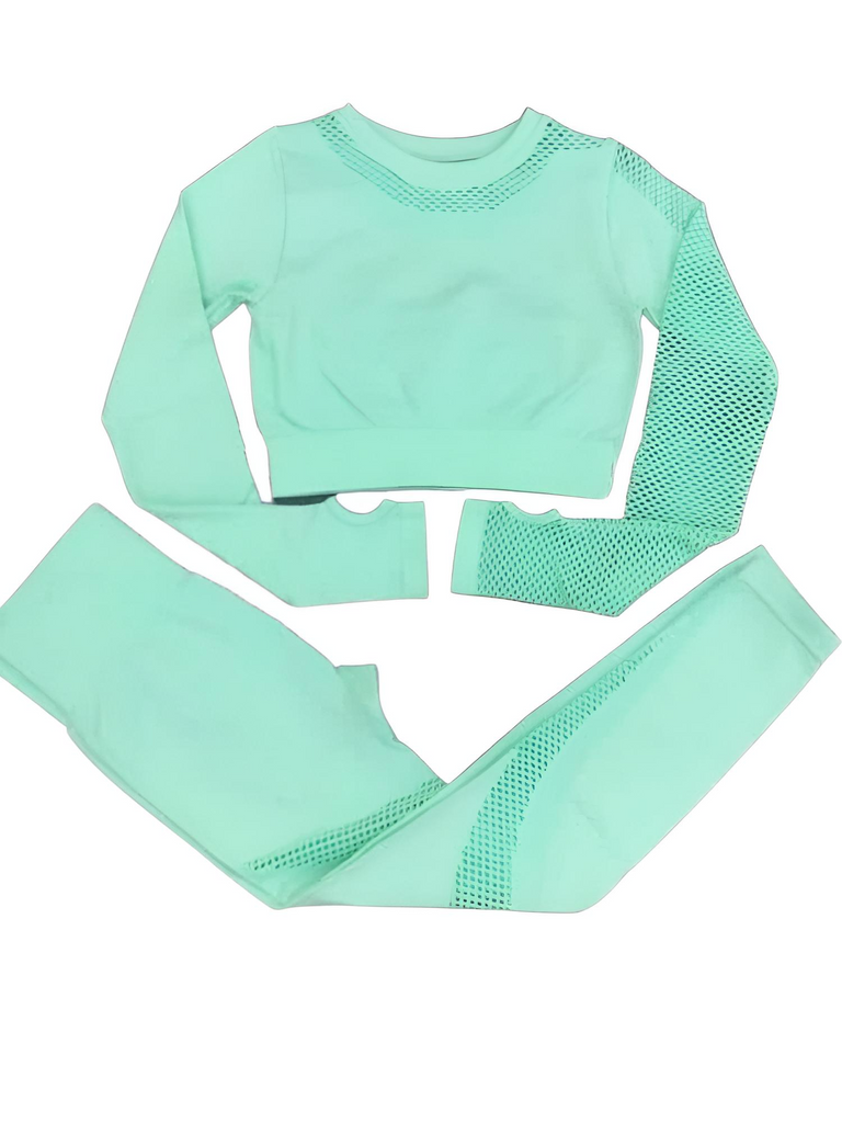 Get the ultimate Women's Mint Green Fitness Set - Top & Leggings! Shop Drestiny for free shipping + tax covered. Seen on FOX/NBC/CBS. Save up to 50% now!