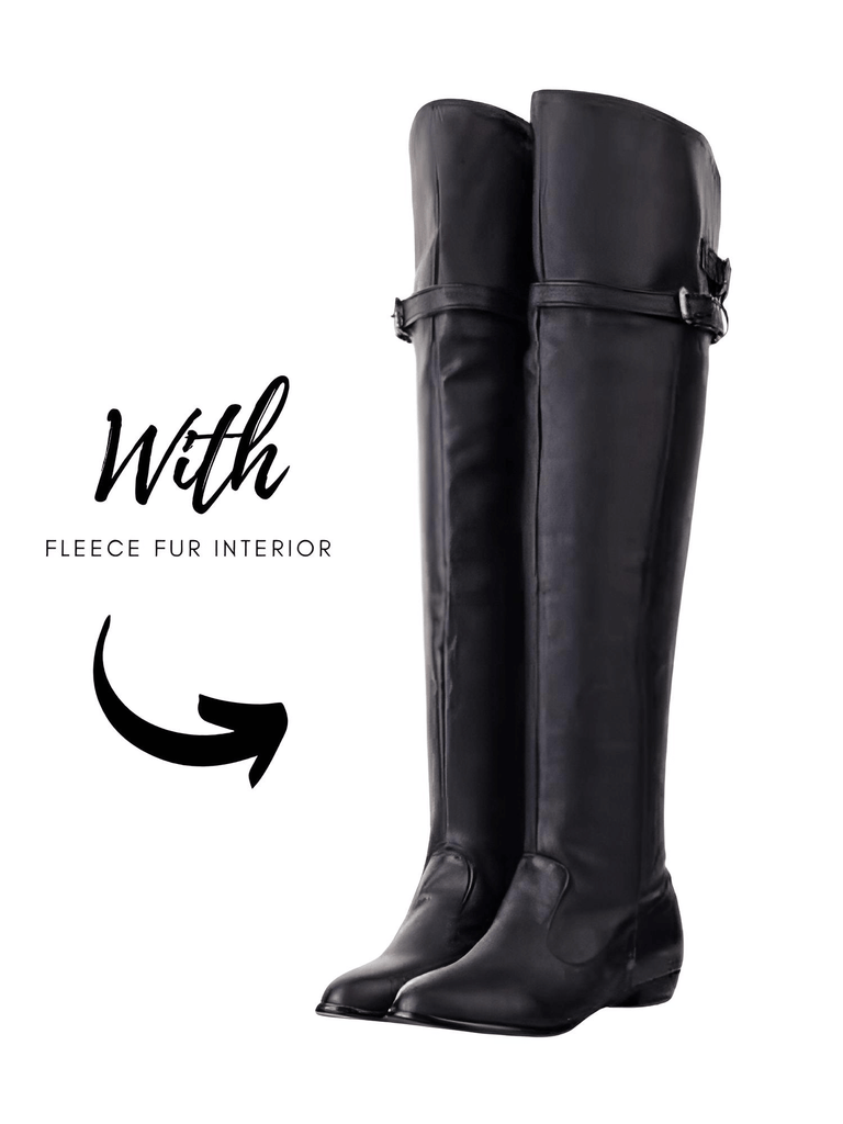 Stylish women's over the knee boots with flat heel. Shop Drestiny for free shipping and tax covered. Save up to 50%!