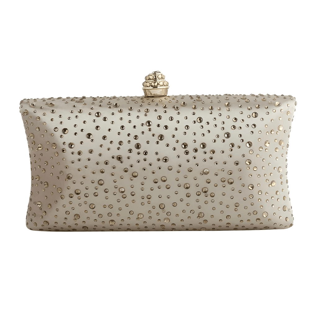 Add a touch of glamour to your outfit with the Gold Rhinestone Women's Clutch. Shop Drestiny for free shipping and tax covered. Save up to 50% off!