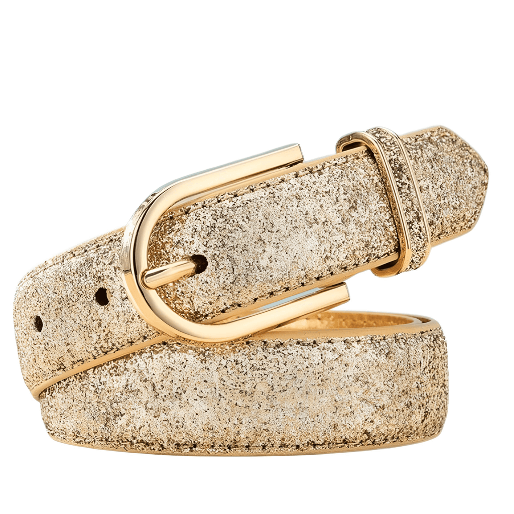 Shop Drestiny for the trendiest Women's High Fashion Gold Glitter Belt. Enjoy Free Shipping and let us cover the taxes! Seen on FOX/NBC/CBS. Save up to 50% now!