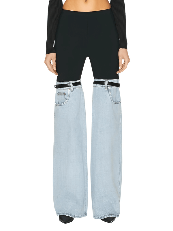 Discover the chic Women's High Waist Straight Leg Patchwork Jeans at Drestiny. Benefit from free shipping and tax coverage. Save up to 50% for a limited time.