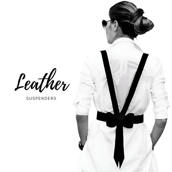 Upgrade your style with these chic Women's Leather Suspenders With Bow. Shop at Drestiny now and enjoy free shipping, plus we'll cover the tax! Don't miss out on this limited time offer of up to 50% off. Seen on FOX/NBC/CBS.