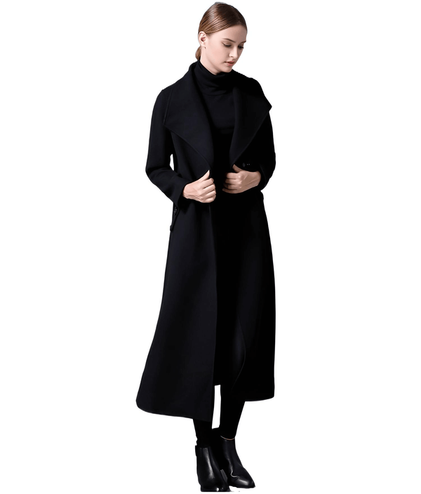 Women's Long Black Coat