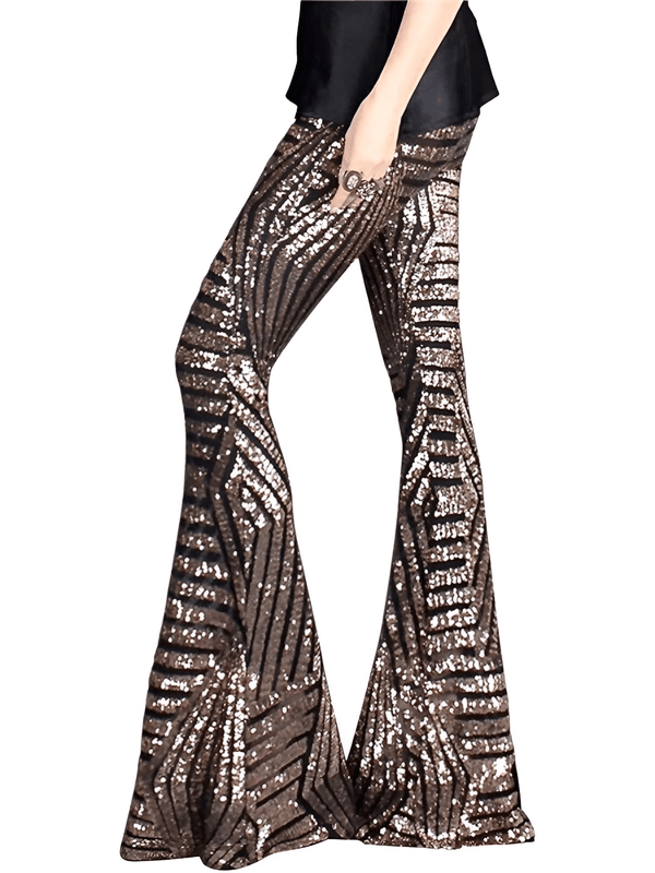 Shop Drestiny for dazzling Women's Sequin Pants! Loose, wide-leg, high-waist style. Save up to 50% off and enjoy free shipping + tax covered!