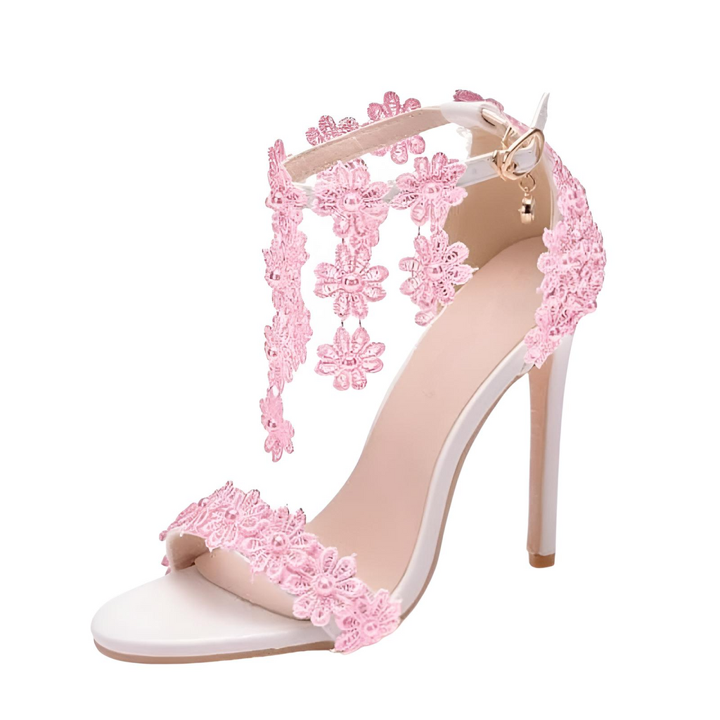 Shop Drestiny for Women's Pink Ankle Strap Sandals with Lace Flower. Enjoy Free Shipping + Tax Paid! Save up to 50% off for a Limited Time. As seen on FOX/NBC/CBS.
