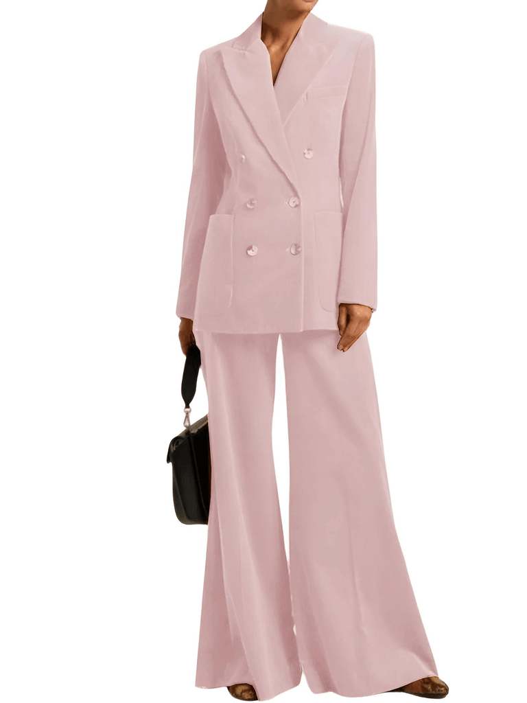 Elevate your fashion game with the trendy Women's Pink Suit 2-Piece Corduroy Flared Wide Leg Pants Suit. Experience the convenience of free shipping and let us take care of the tax at Drestiny! Seen on FOX, NBC, and CBS. Enjoy up to 50% off!