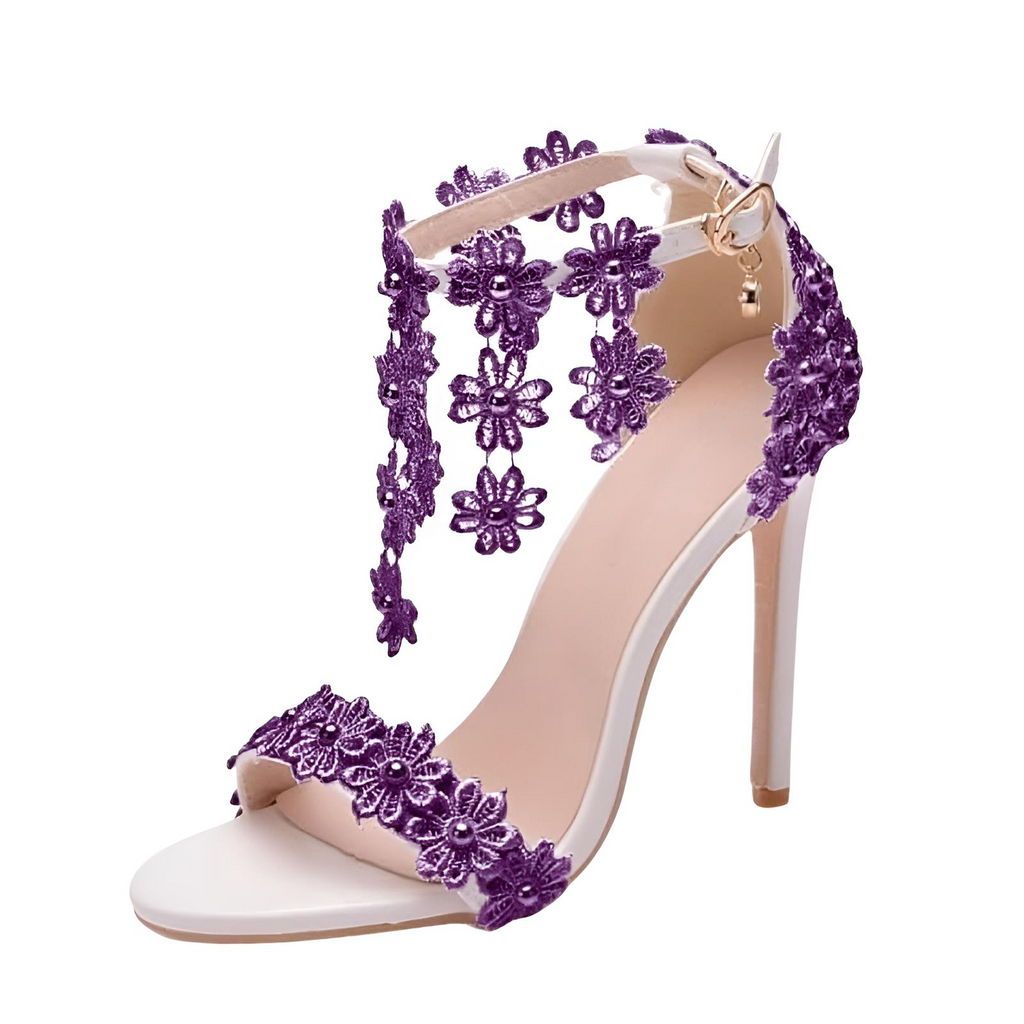 Shop Drestiny for Women's Purple Ankle Strap Sandals with Lace Flower. Enjoy Free Shipping + Tax Paid! Save up to 50% off for a Limited Time. As seen on FOX/NBC/CBS.