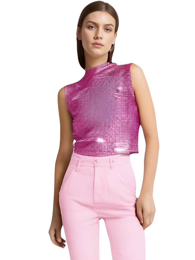 Shop Drestiny for Women's Pink Rhinestone Top - Free Shipping + Tax Covered! Seen on FOX, NBC, CBS. Save up to 50% now!