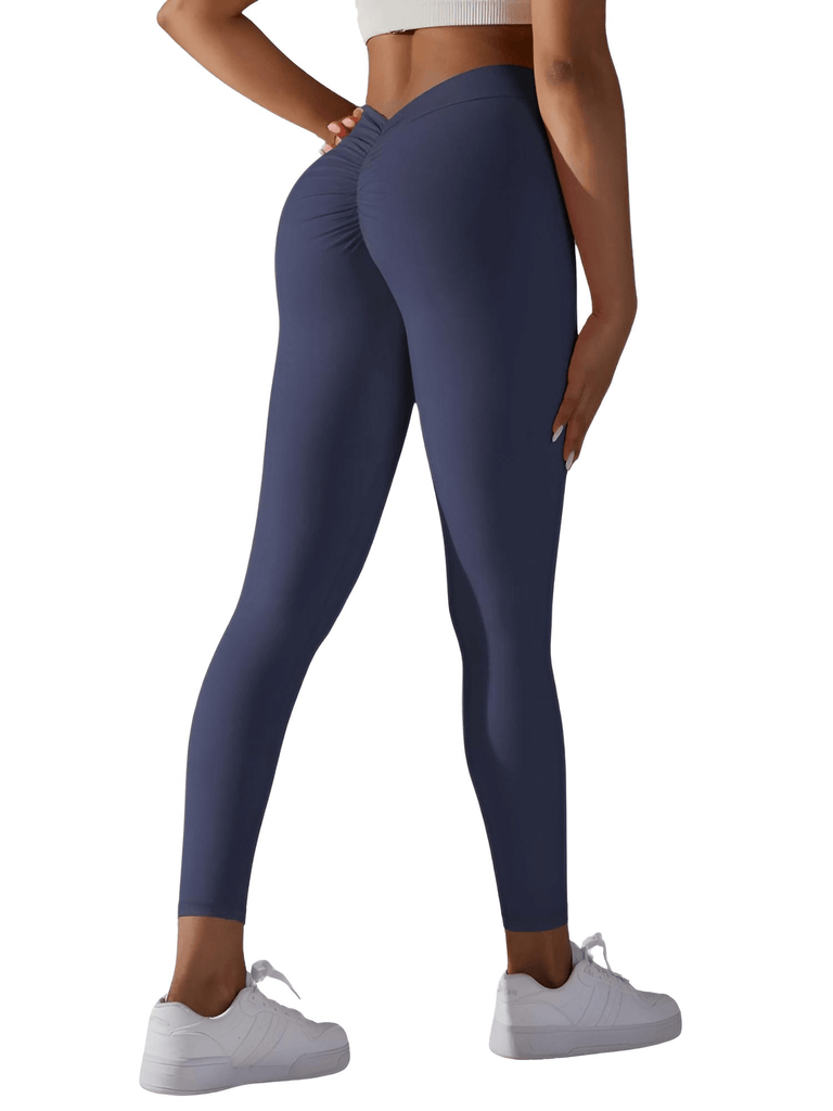 Flaunt your curves with the Women's Sexy V Butt Dark Blue Push Up Leggings! Shop at Drestiny and enjoy free shipping, plus we'll cover the tax! Save up to 50% off now!