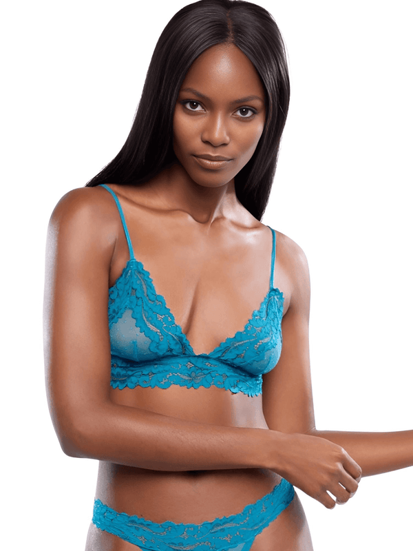 Women's Sexy Blue Lace Bra