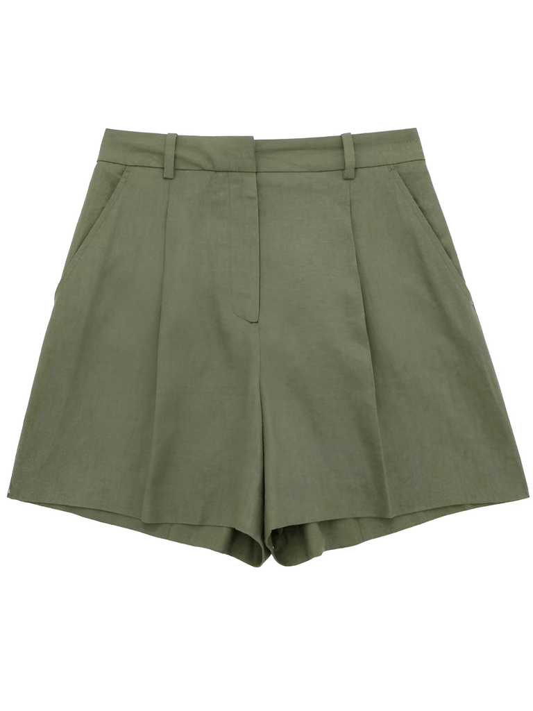 High Waists Army Green Shorts 