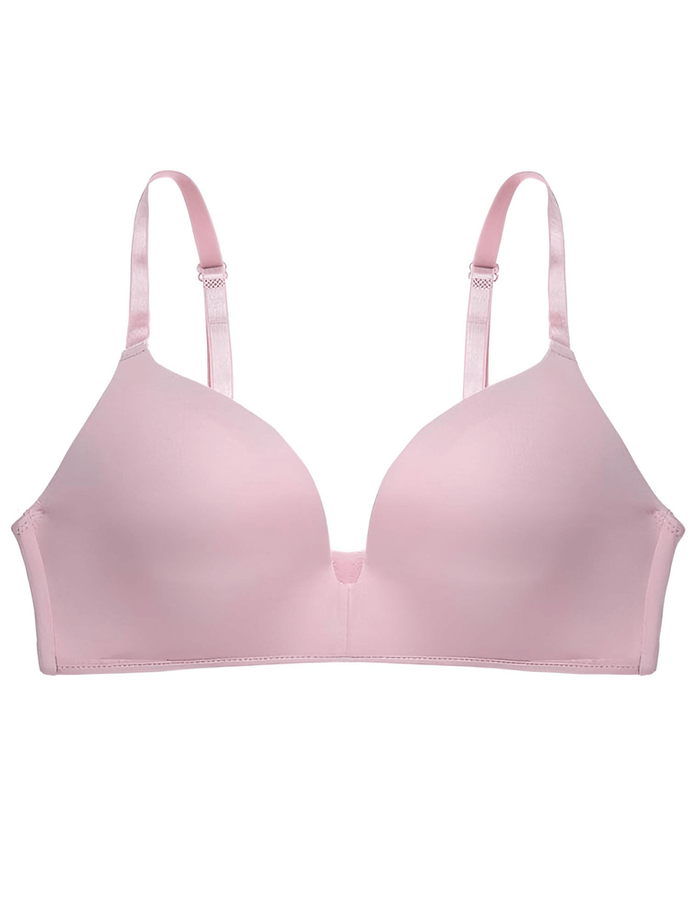 Women's Soft Pink Seamless Bra