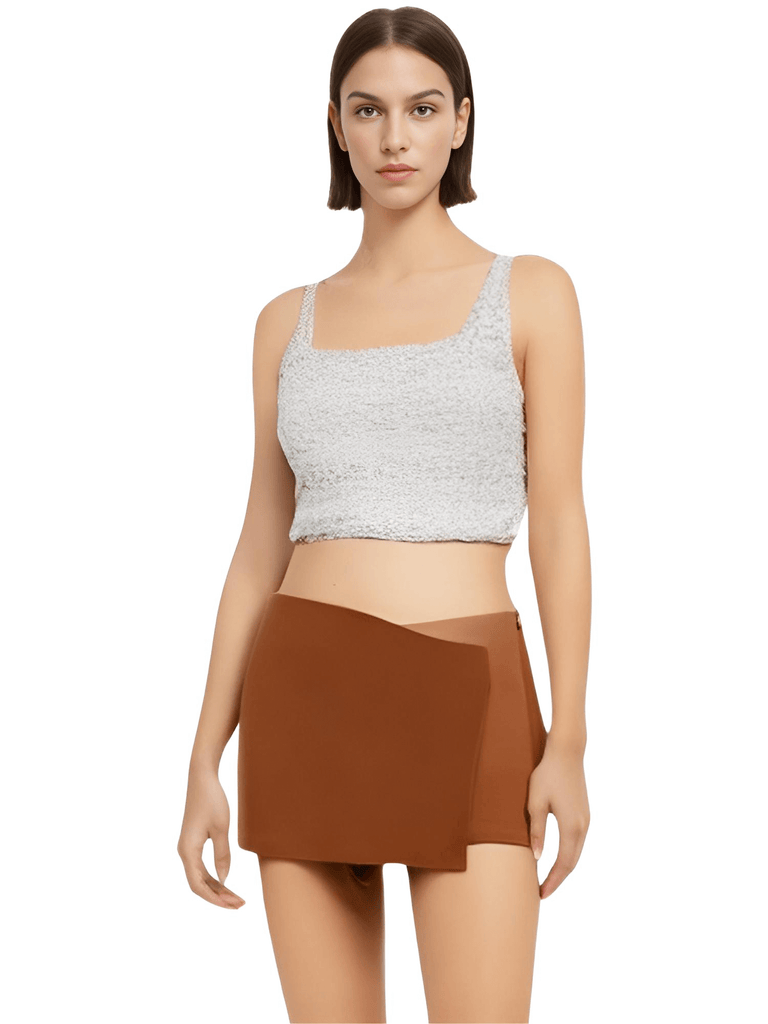 Discover trendy brown short skirts for women at Drestiny. Don't miss out on free shipping and tax coverage deals!