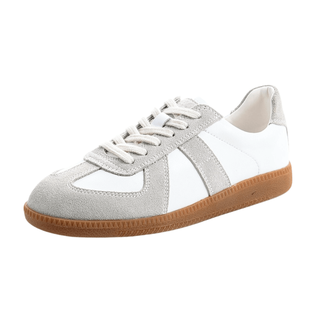 Women's Spring White Leather Sneakers