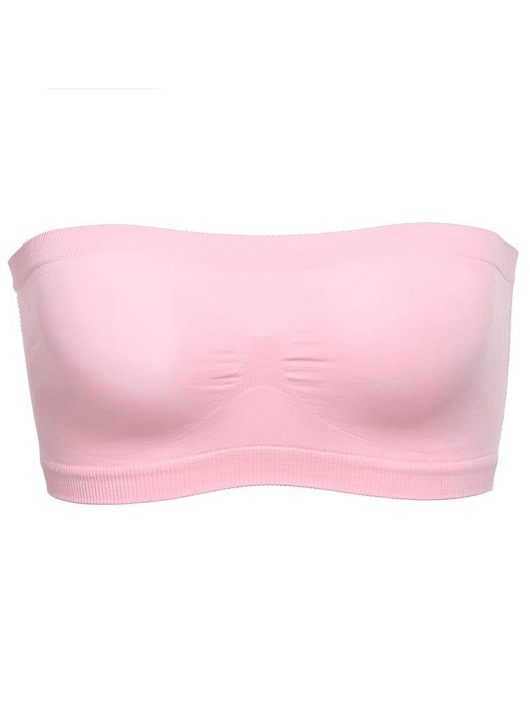 Women's Strapless Pink Tube Top