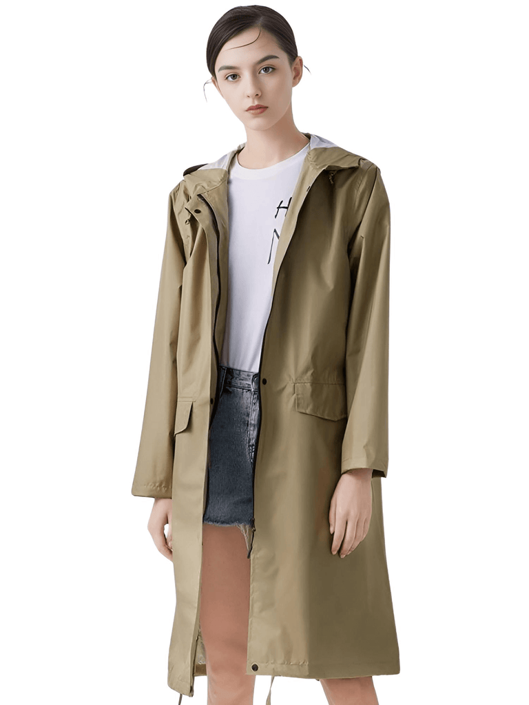 Stay dry in style with the Women's Stylish Long Raincoat With Hood. Shop Drestiny for free shipping and tax covered. Seen on FOX, NBC, CBS. Save up to 50%!
