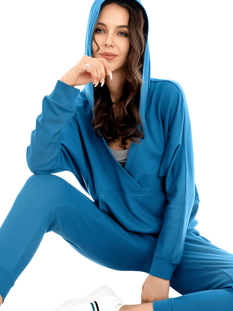 Elevate your athleisure look with the Women's V-Neck Hooded Sport Hoodie. Get free shipping and tax covered when you shop at Drestiny. Save up to 50%!