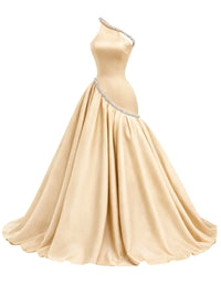 Thumbnail for Women's A-Line Formal Evening Dress Sleeveless Special Occasion Gown Custom