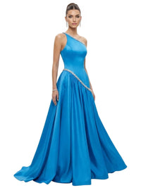 Thumbnail for Women's A-Line Formal Evening Dress Sleeveless Special Occasion Gown Custom