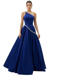 Thumbnail for Women's A-Line Formal Evening Dress Sleeveless Special Occasion Gown Custom