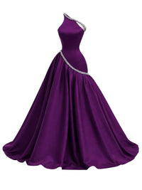 Thumbnail for Women's A-Line Formal Evening Dress Sleeveless Special Occasion Gown Custom