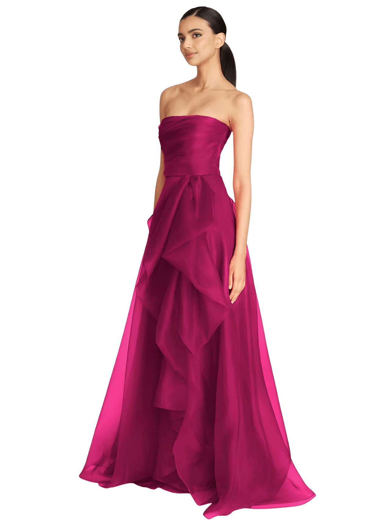 Women's Strapless Off Shoulder A-line Maxi Dress With Side High Split -, Dress , Drestiny , 10, 12, 14, 14W, 16, 16W, 18, 2, 20, 22, 24, 26, 28, 4, 6, 8, Black, Blue, Dark Blue, Deep Pink, Fuchsia, Light Pink, Maxi Dresses, Navy, Pink, Purple, Sleeveless, Strapless, United Kingdom, United States, Australia, New Zealand, Canada, Prom Dresses 2025, Drestiny , www.shopdrestiny.com