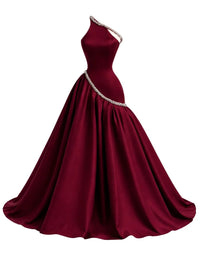 Thumbnail for Women's A-Line Formal Evening Dress Sleeveless Special Occasion Gown Custom