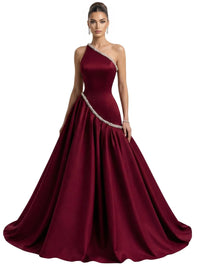 Thumbnail for Women's A-Line Formal Evening Dress Sleeveless Special Occasion Gown Custom