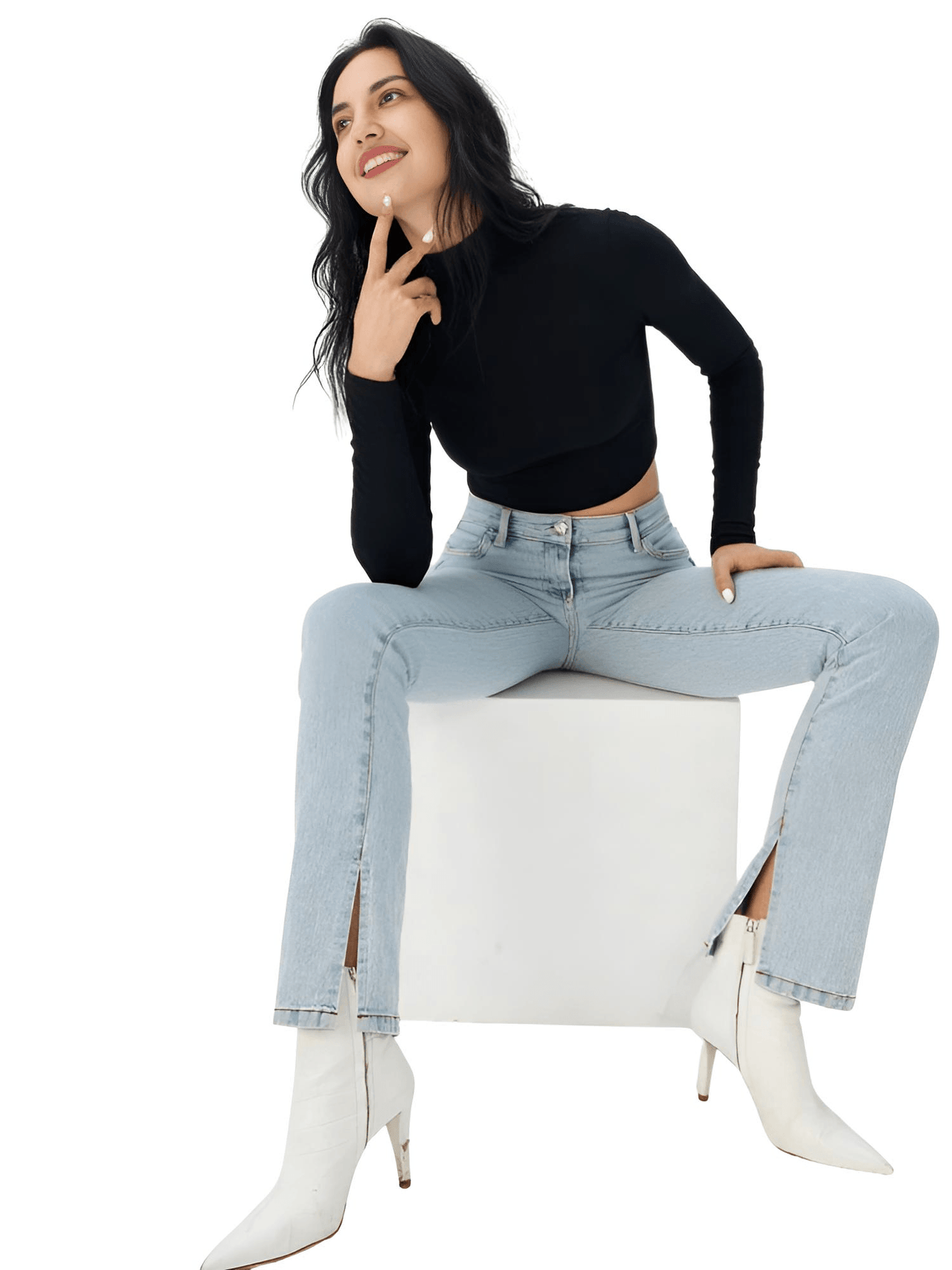 Women's Cotton Cross Strap Crop Top -, Top , Drestiny , Australia, Canada, Crop Tops, Gender_Women, L, Long Sleeves, M, New Zealand, S, United Kingdom, United States, White , Drestiny , www.shopdrestiny.com