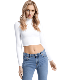 Thumbnail for Women's Cotton Cross Strap Crop Top -, Top , Drestiny , Australia, Canada, Crop Tops, Gender_Women, L, Long Sleeves, M, New Zealand, S, United Kingdom, United States, White , Drestiny , www.shopdrestiny.com